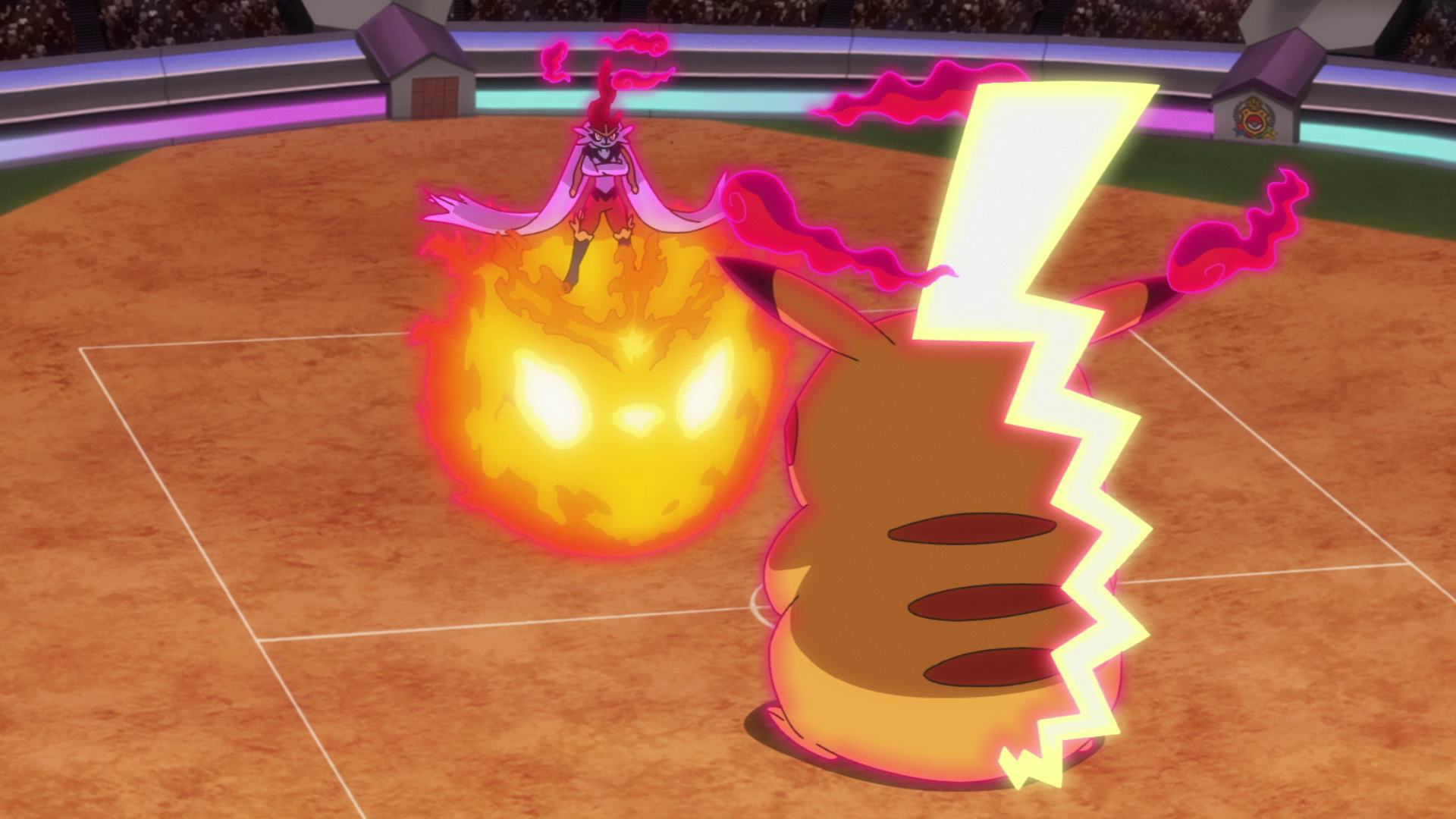 Ash Campione del Mondo Pikachu Gigamax vs Cinderace Gigamax Johto World